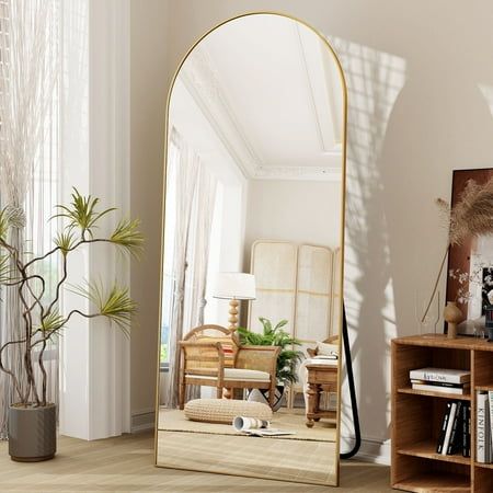 Large Pinterest Mirror with Support and Golden Frame – The Ever Botanic