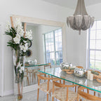 White Vanda Orchids with Driftwood in a Large Conical Glass Cylinder – The Ever Botanic