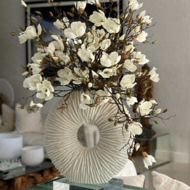 Large Eternity Vase with Magnolias and Driftwood – The Ever Botanic