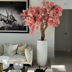 Matte White St. Tropez Vase with Personalized Pink Cherry Blossoms – The Ever Botanic