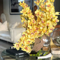 Yellow Cymbidiums in Lunar Pot – The Ever Botanic