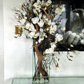 White Magnolia Vase in 20-Inch Tall Modern Home – The Ever Botanic