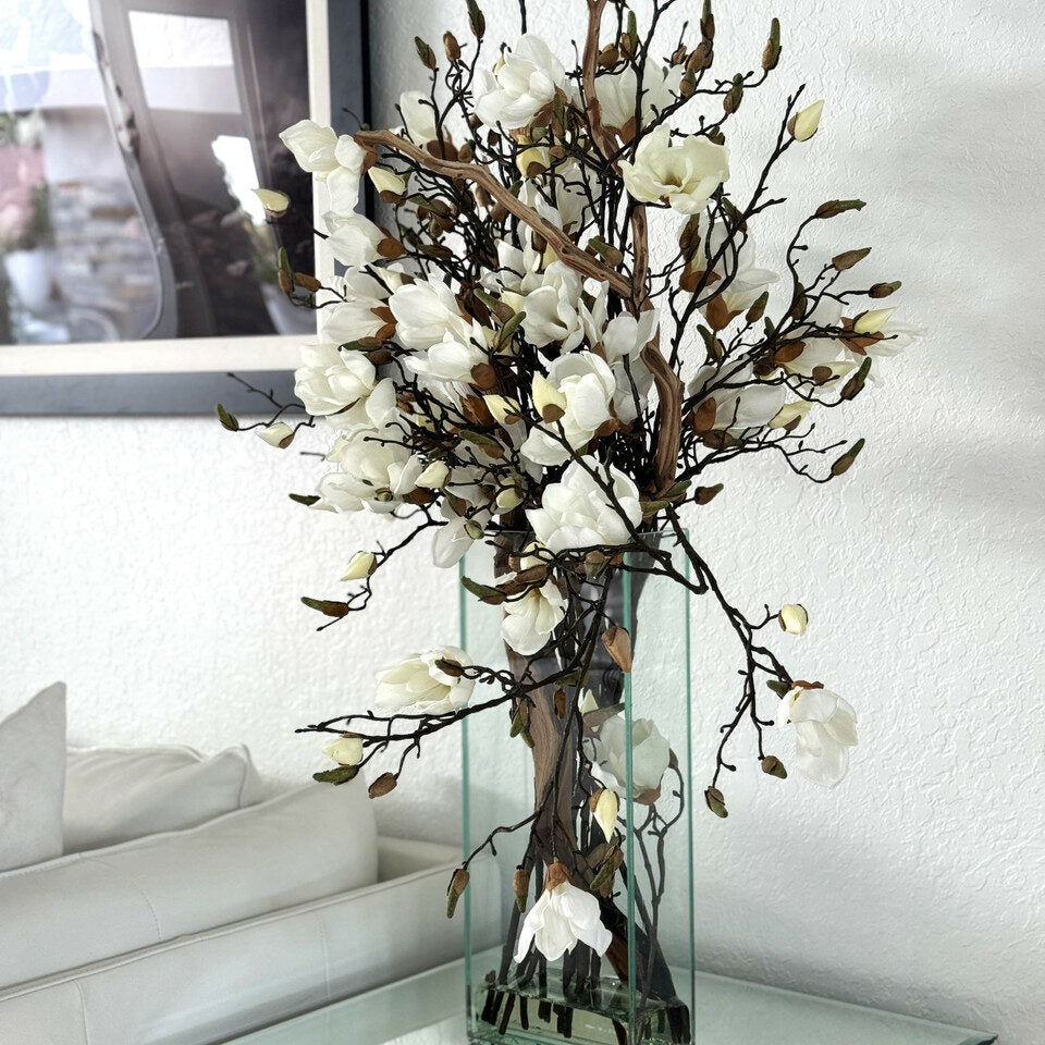 White Magnolia Vase in Modern Home 20" – The Ever Botanic