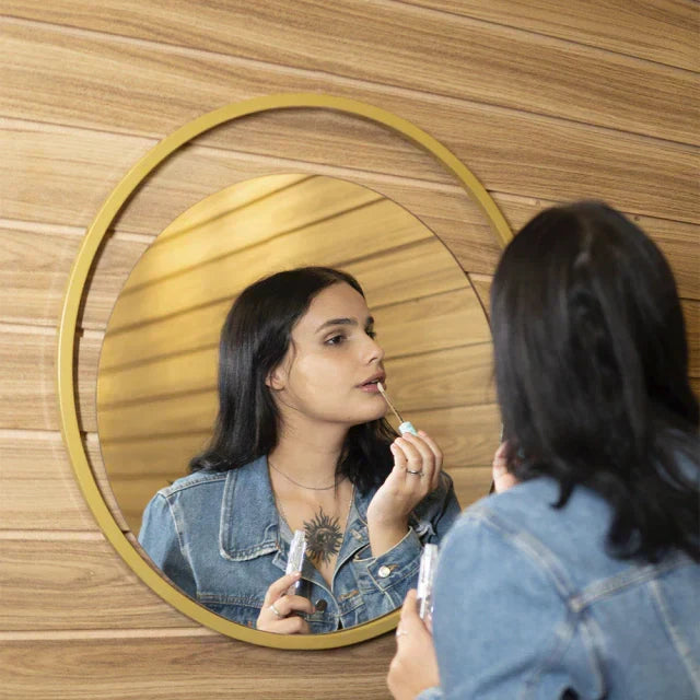 Glam Round Mirror 50 × 50 cm – The Ever Botanic