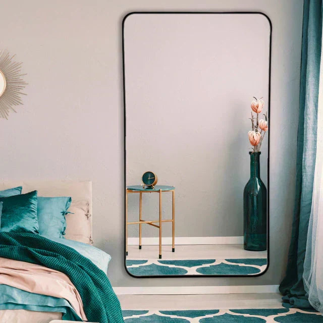 Full-Length Rectangular Mirror with Rounded Edges I 170 × 90 cm – The Ever Botanic