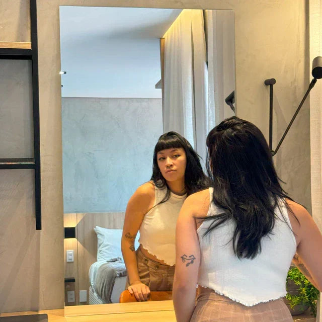 Slim Rectangular Mirror 50 × 110 cm – The Ever Botanic