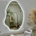 Large Organic Mirror with LED 90 × 60 – The Ever Botanic