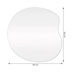 Organic Slim Mirror with LED 60 × 60 cm – The Ever Botanic